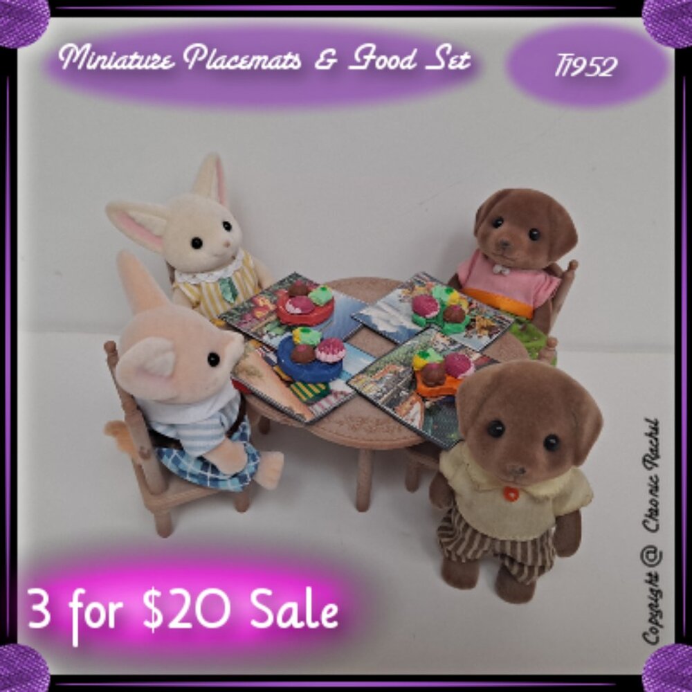 8-Piece Glued-Together Natural Themed Placemats